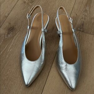 Madewell Slingback Heels in leather